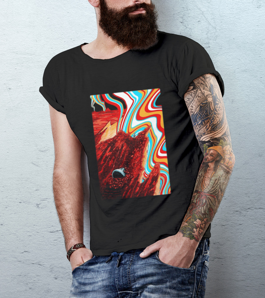 Gov't Mule Livingston MT August 18 2026 Event Psychedelic Swirls Alien Landscape T-Shirt