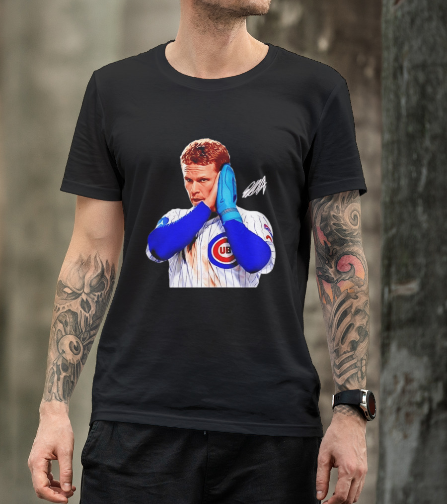 Ian Happ Chicago Cubs MLB Baseball Player With Cubs T-Shirt