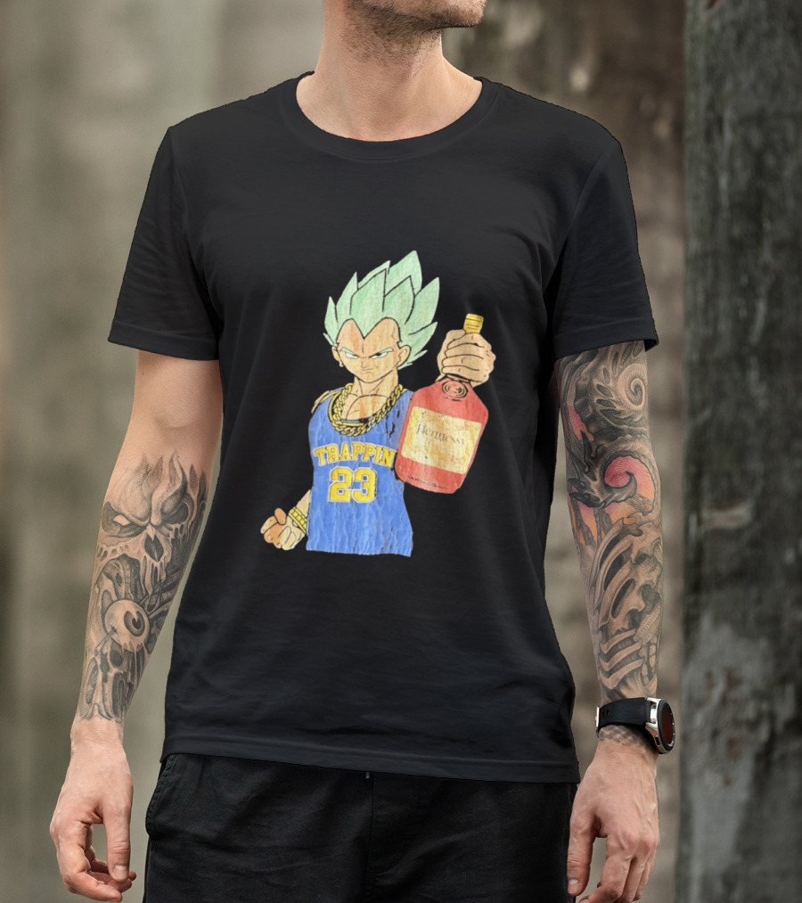 Vegeta Trappin 23 Hennessy Dragon Ball Z T-Shirt