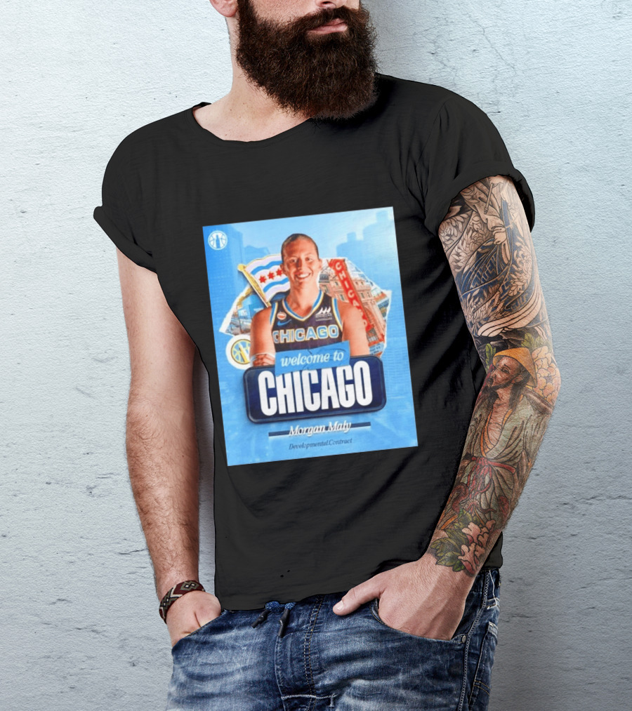Welcome To Chicago Morgan Maly Developmental Contract Basketball Jersey T-Shirt