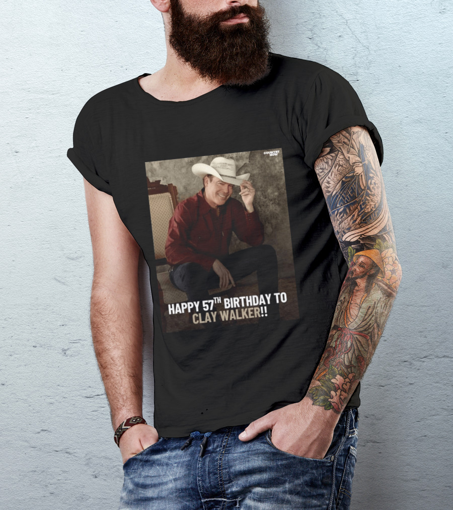 Clay Walker Celebrates Turning 57 In Classic Country T-Shirt