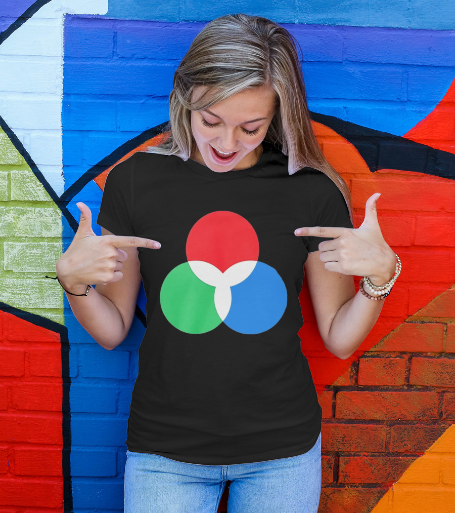 RGB Color Model Venn Diagram Red Green Blue T-Shirt