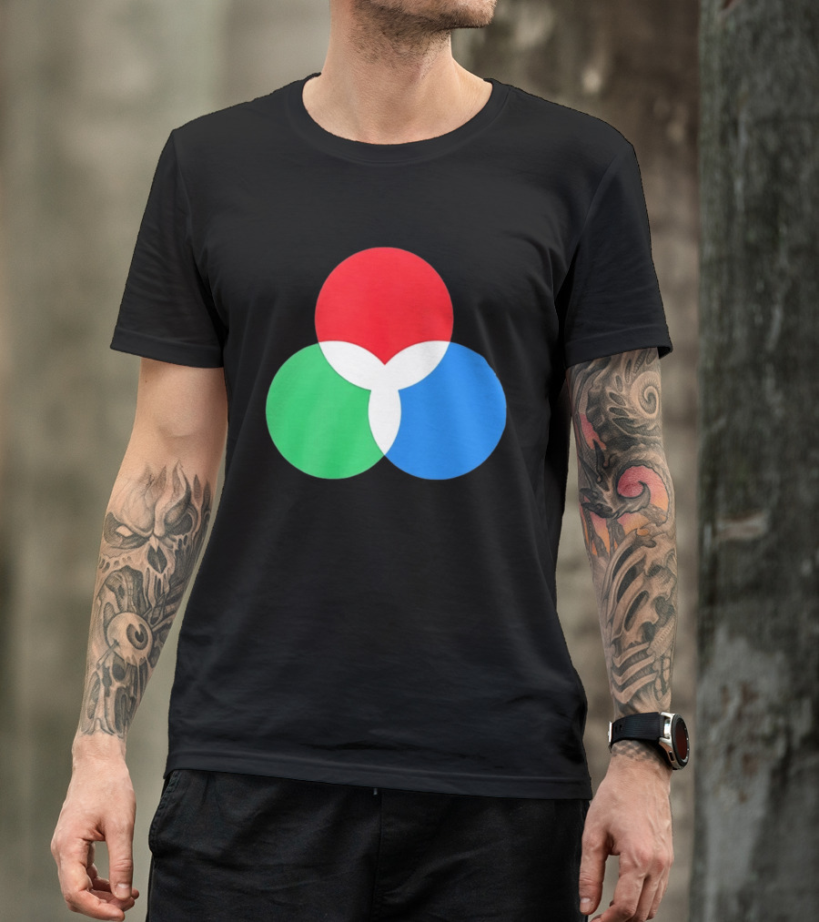 RGB Color Model Venn Diagram Red Green Blue T-Shirt