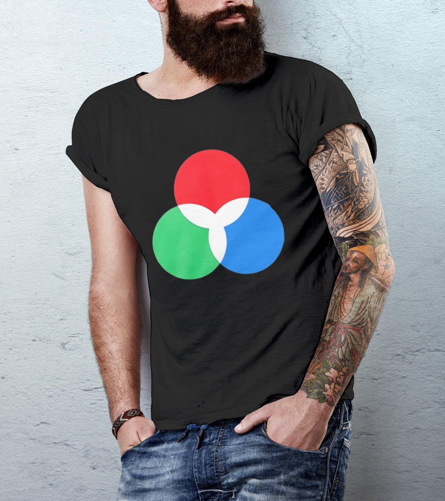 RGB Color Model Venn Diagram Red Green Blue T-Shirt