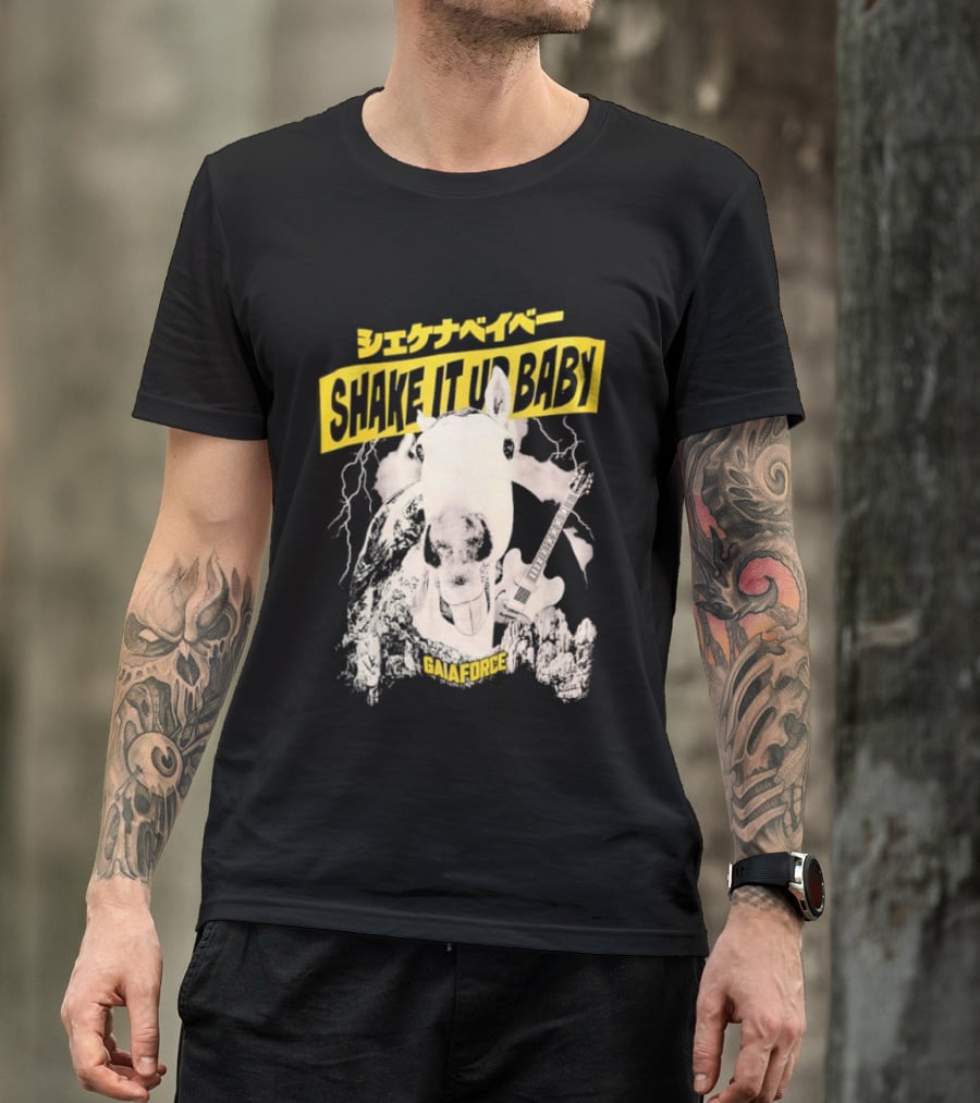 Shake It Up Baby Gaiaforce Horse Electric Guitar T-Shirt