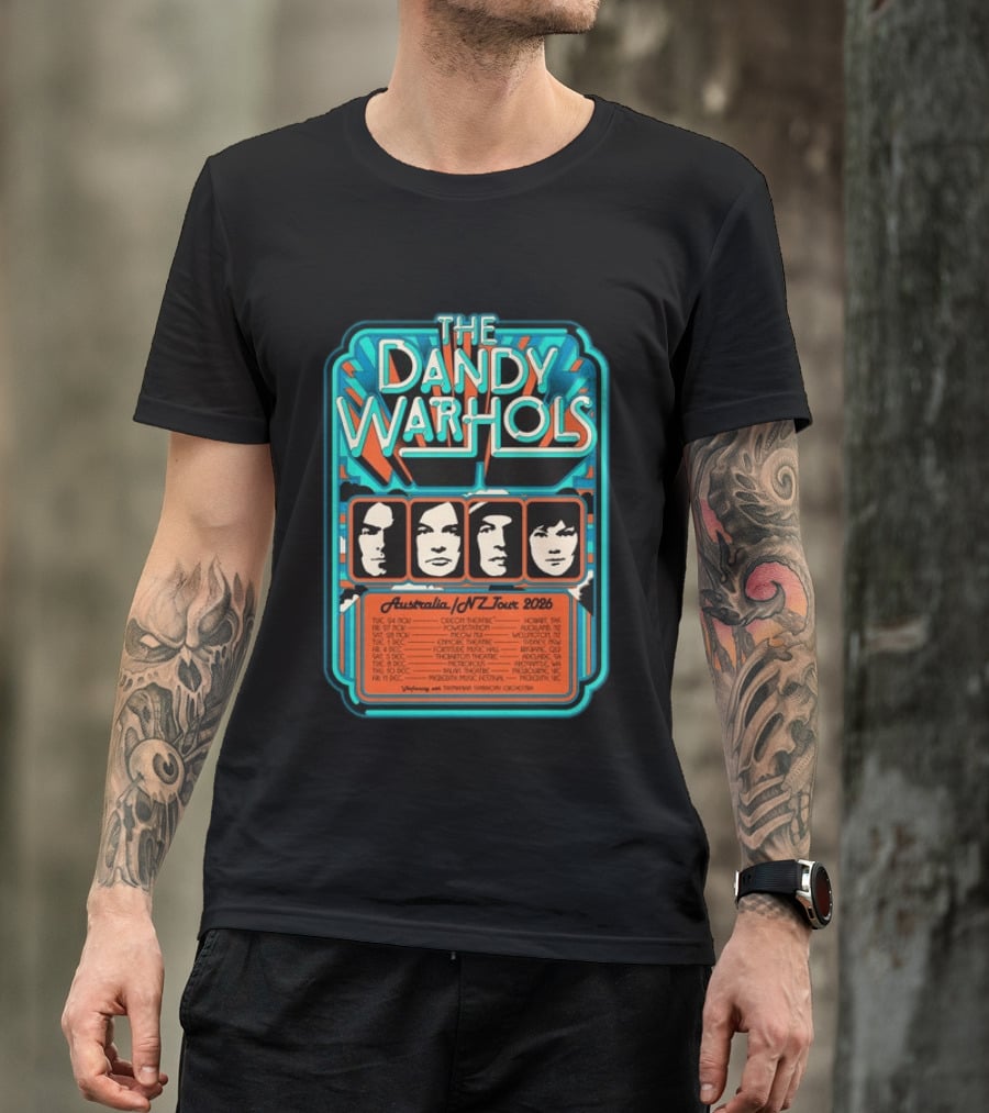 The Dandy Warhols Australia NZ Tour 2026 Concert Dates And Venues T-Shirt