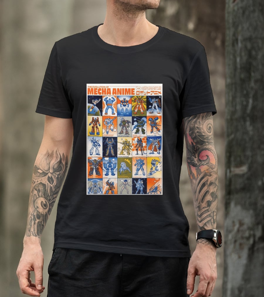 The Evolution Of Mecha Anime V.2 T-Shirt