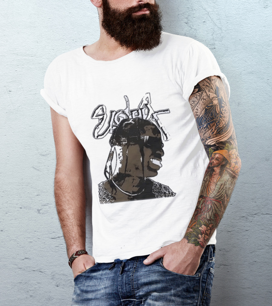 T Scott Utopia Cactus Jack Smiling T-Shirt