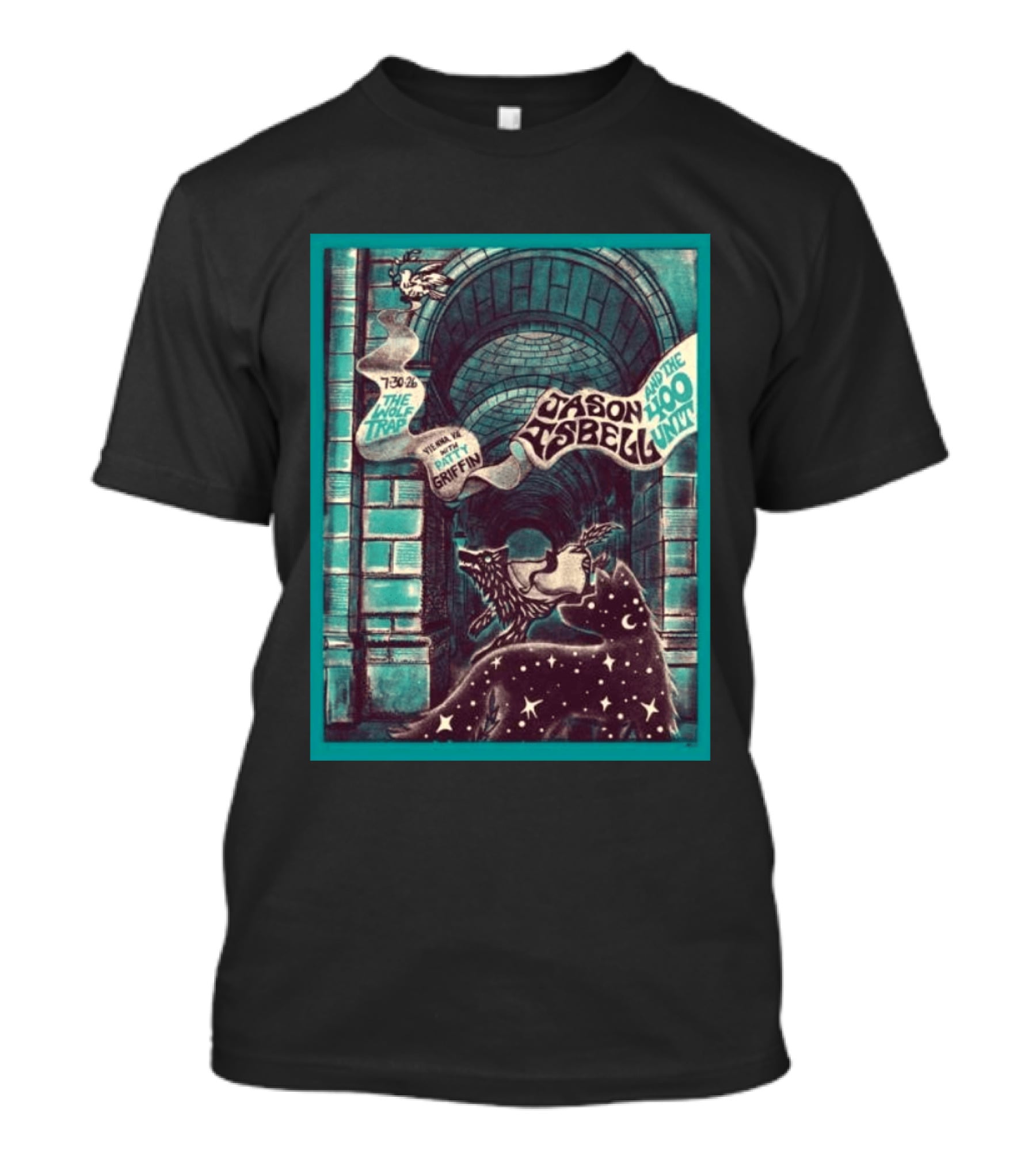 Jason Isbell And The 400 Unit Wolf Trap Event Featuring Patti Griffin July 30 2026 Washington DC T-Shirt