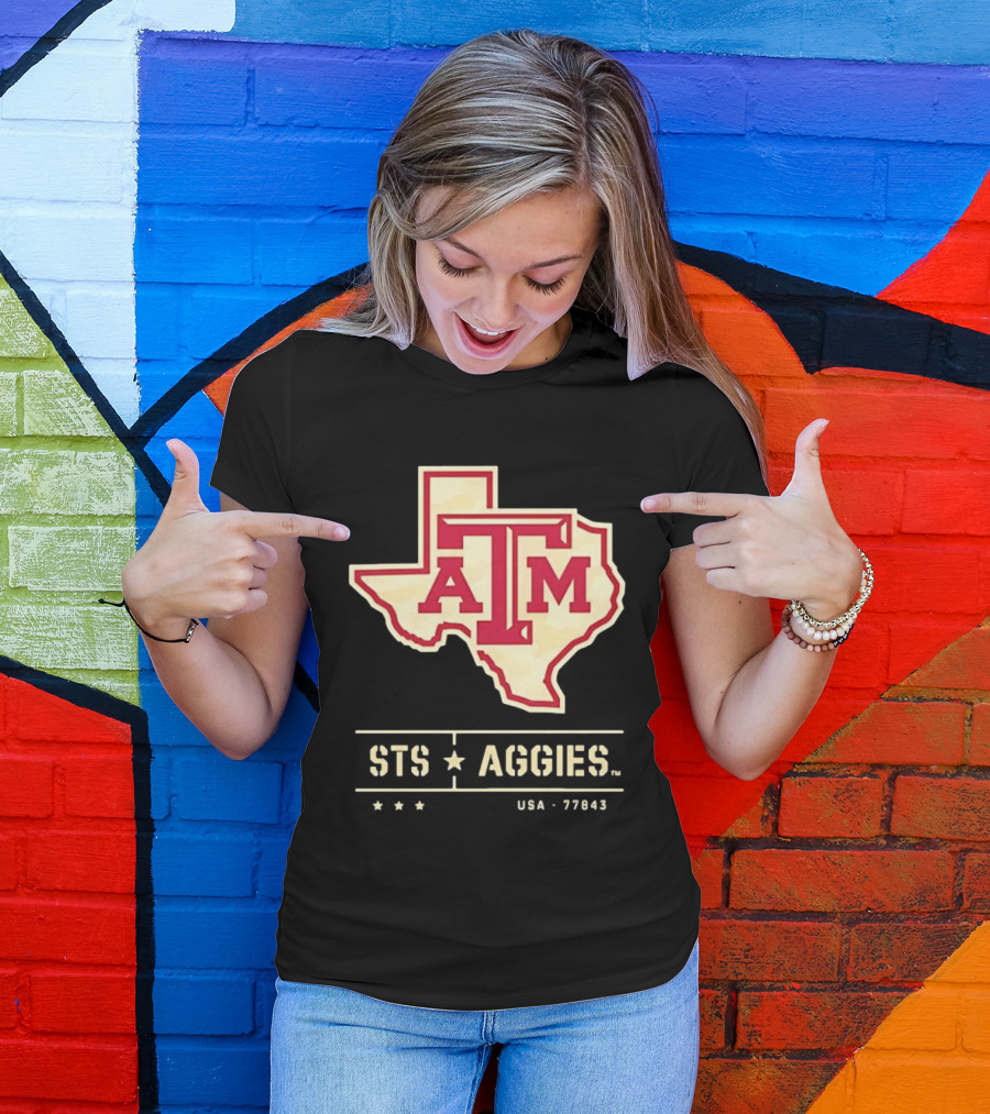 Texas A&M ATM STS Aggies USA 77843 T-Shirt