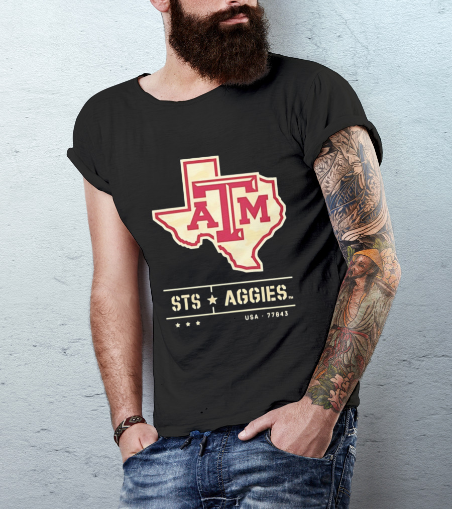 Texas A&M ATM STS Aggies USA 77843 T-Shirt