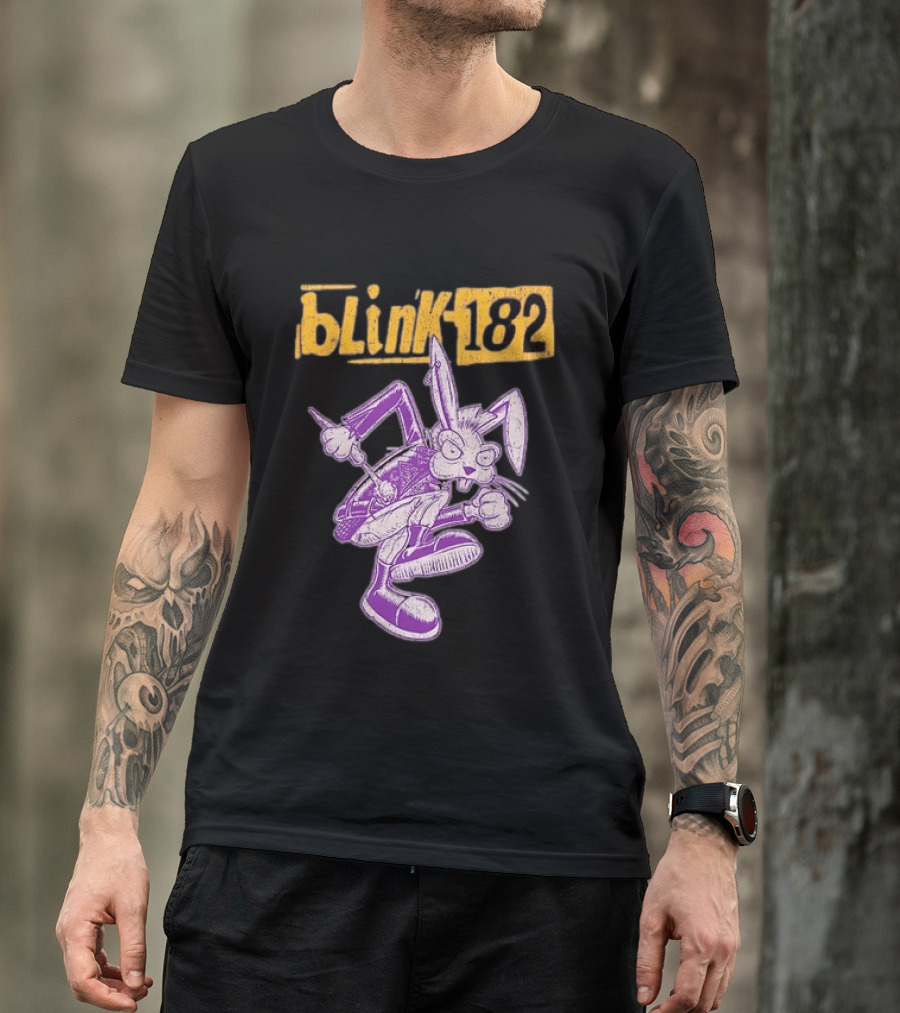 Blink 182 Distressed Punk Bunny T-Shirt