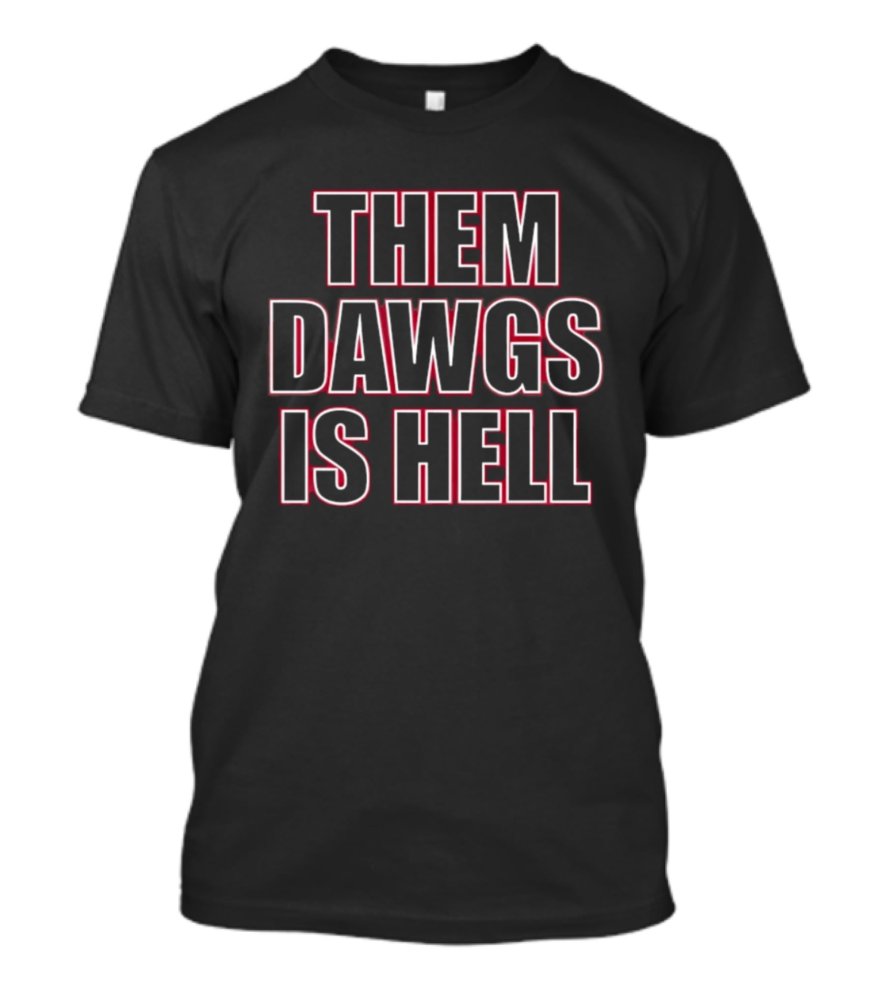 Georgia Bulldogs Them Dawgs Is Hell Football T-Shirt