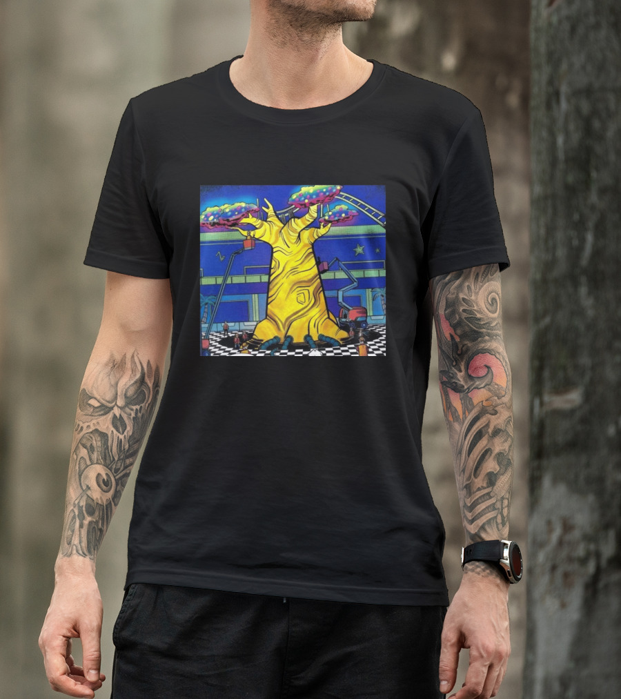 Imaginative Whimsical Fantasy Tree With Amusement Park Adventures T-Shirt