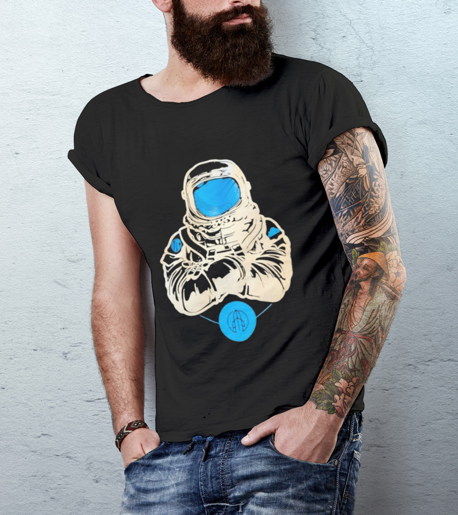 WordPress Astronaut Space Explorer Developer Iconic Space Suit Drawing T-Shirt