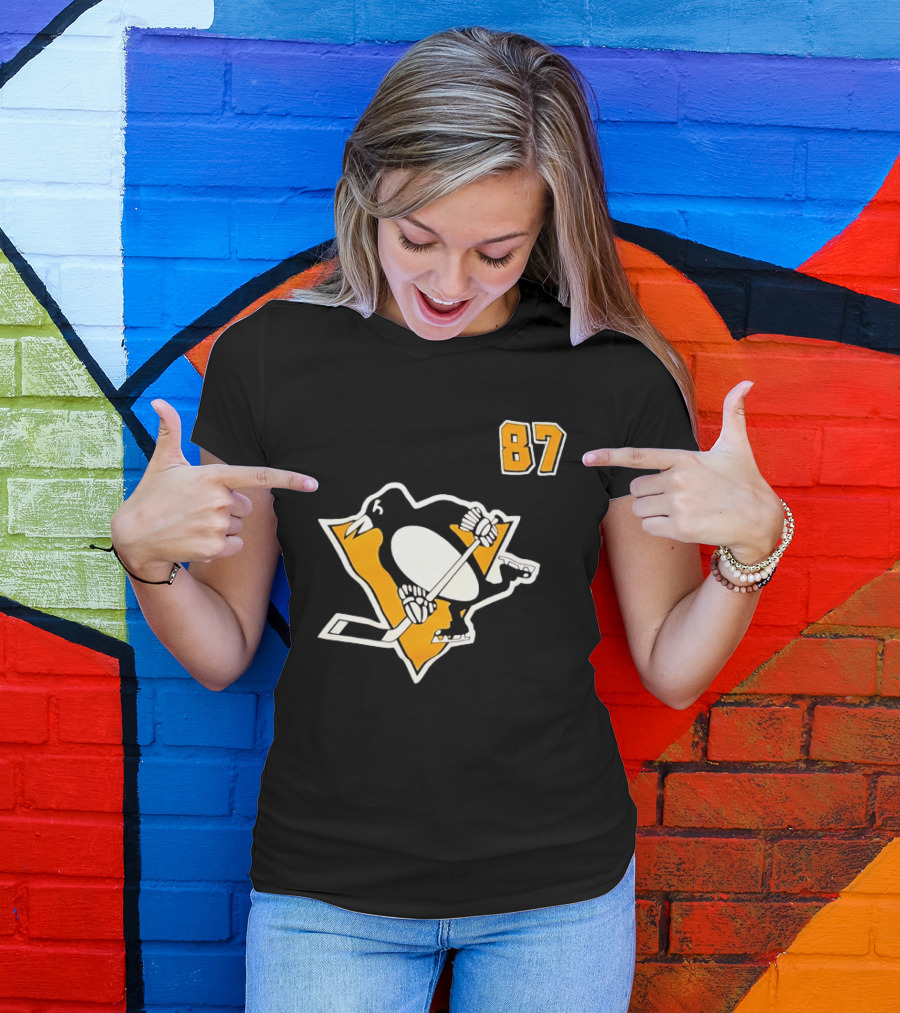 Sidney Crosby 87 Pittsburgh Penguins NHL Player T-Shirt