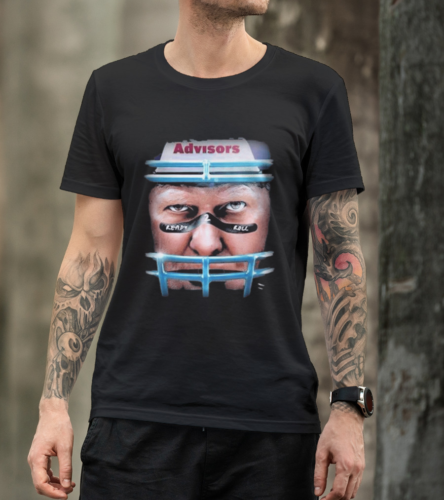 Advisors Stu Helmet Ready 2 Roll Football T-Shirt