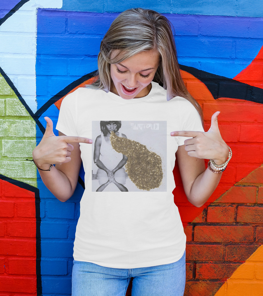 Santigold Gold Glitter Album Cover T-Shirt