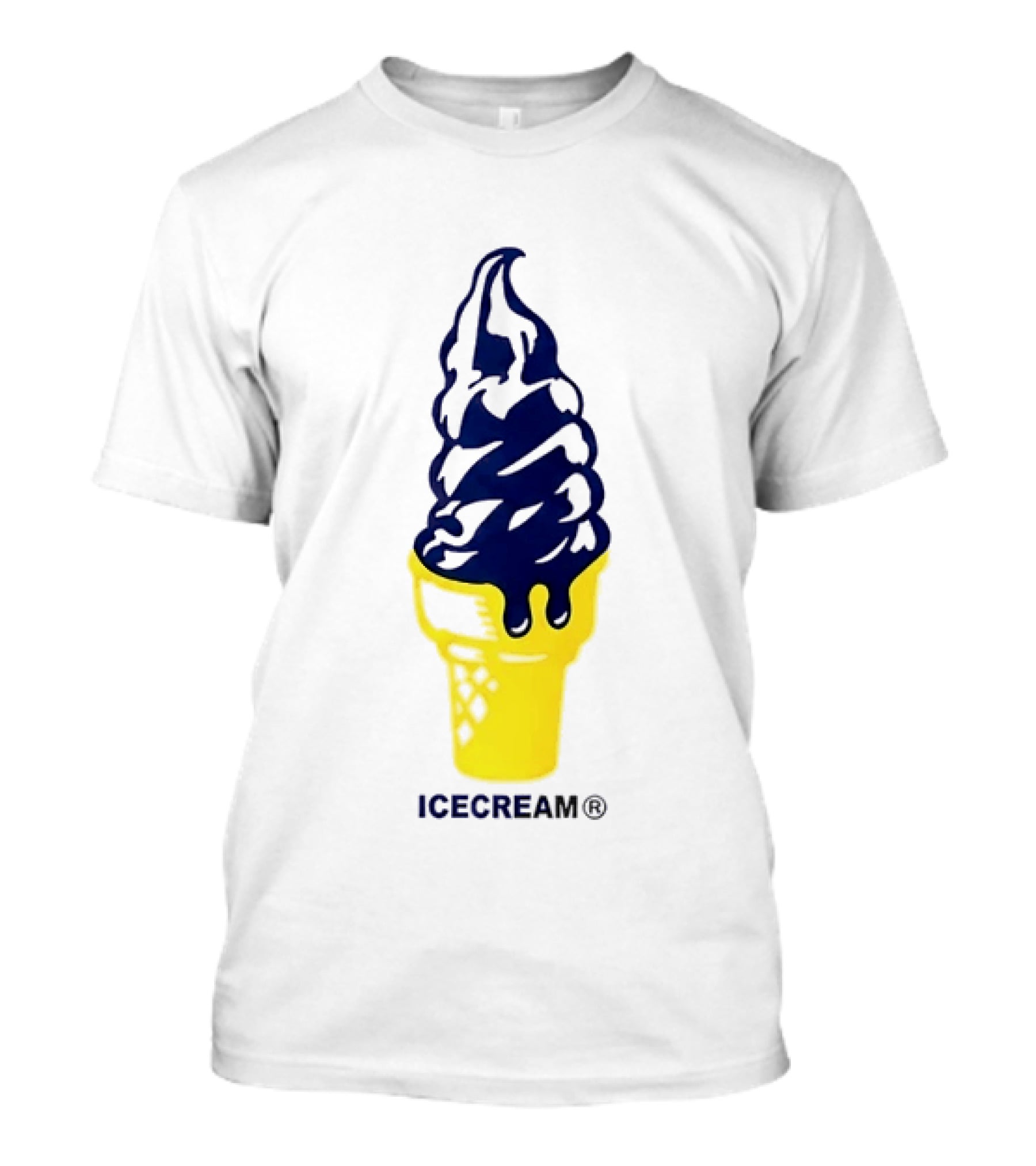 Trevor Goosby Icecream Soft Serve Brand Yellow Cone T-Shirt