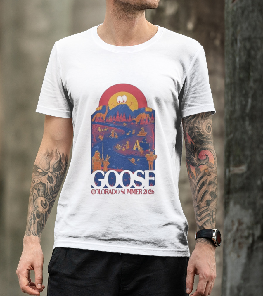 Goose Colorado Summer 2026 Illustrated Camping Adventure T-Shirt