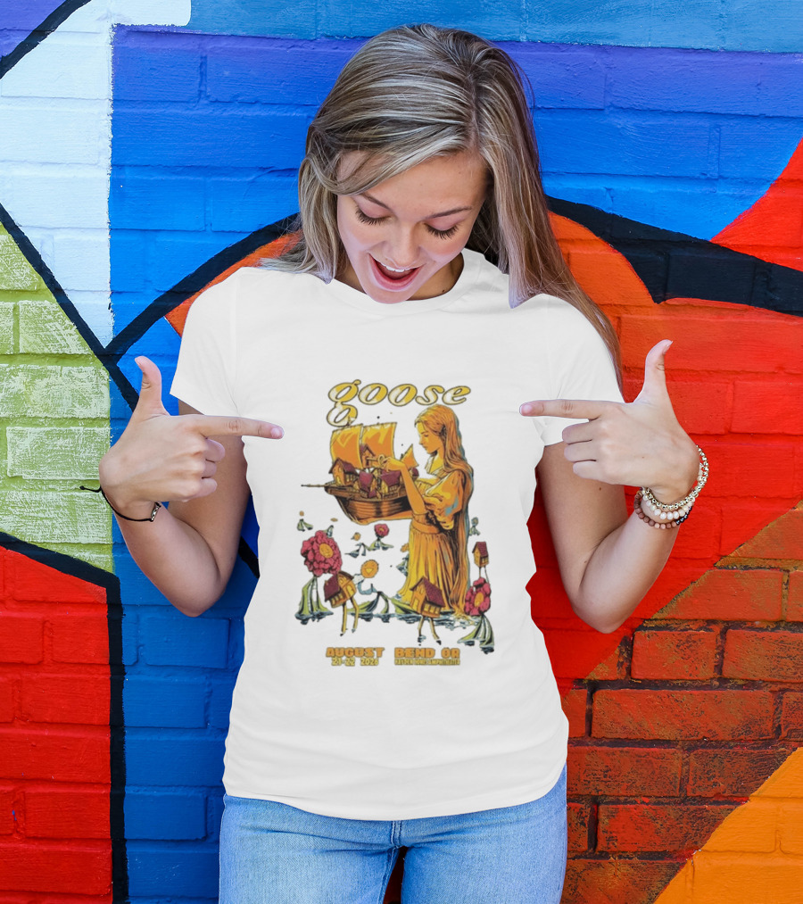 Goose Bend OR August 21 22 2026 Tour Goose Interdimensional Pizza Event T-Shirt
