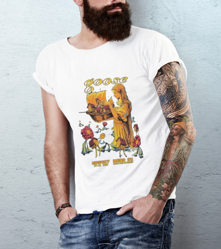 Goose Bend OR August 21 22 2026 Tour Goose Interdimensional Pizza Event T-Shirt