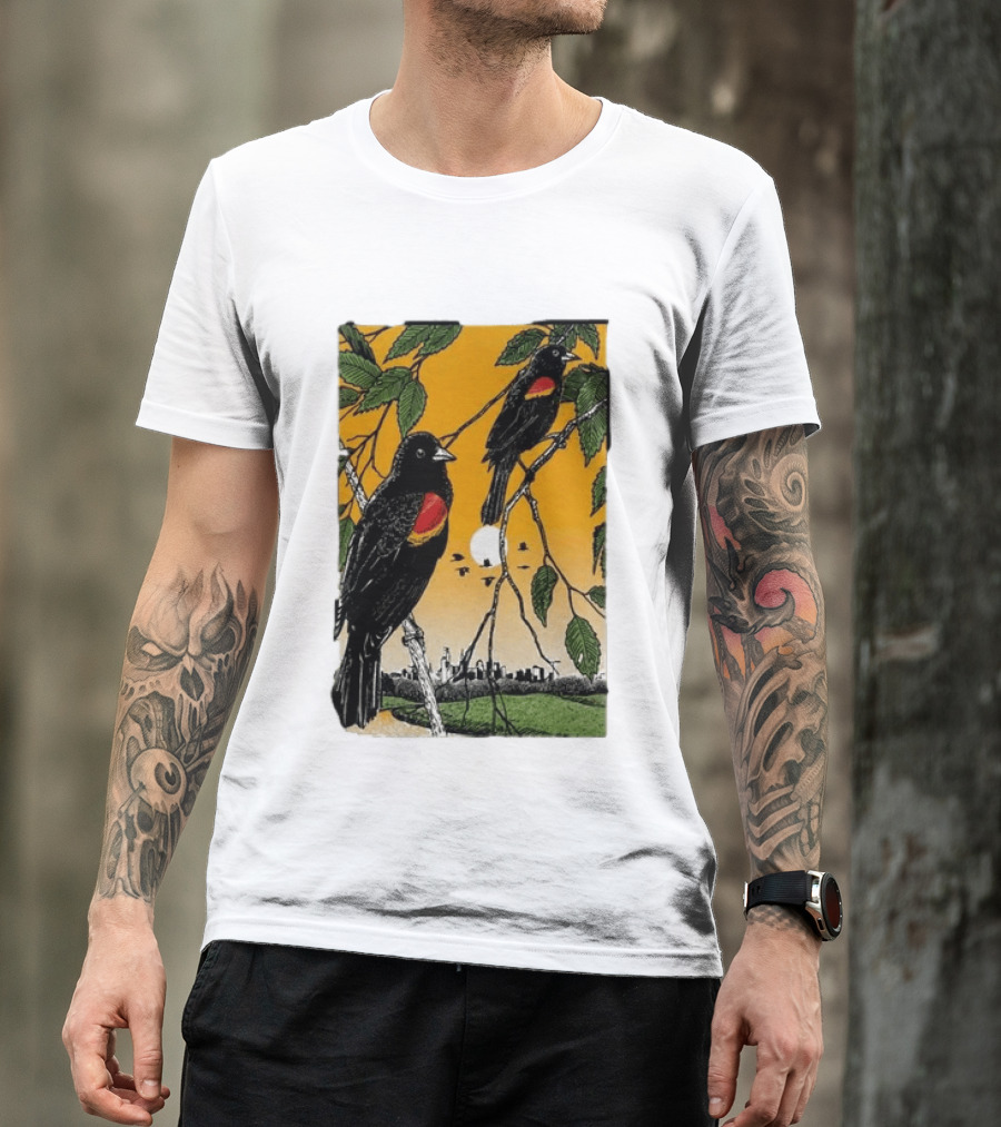 Gregory Alan Isakov Philadelphia August 21 2026 Red Winged Blackbirds City Skyline T-Shirt