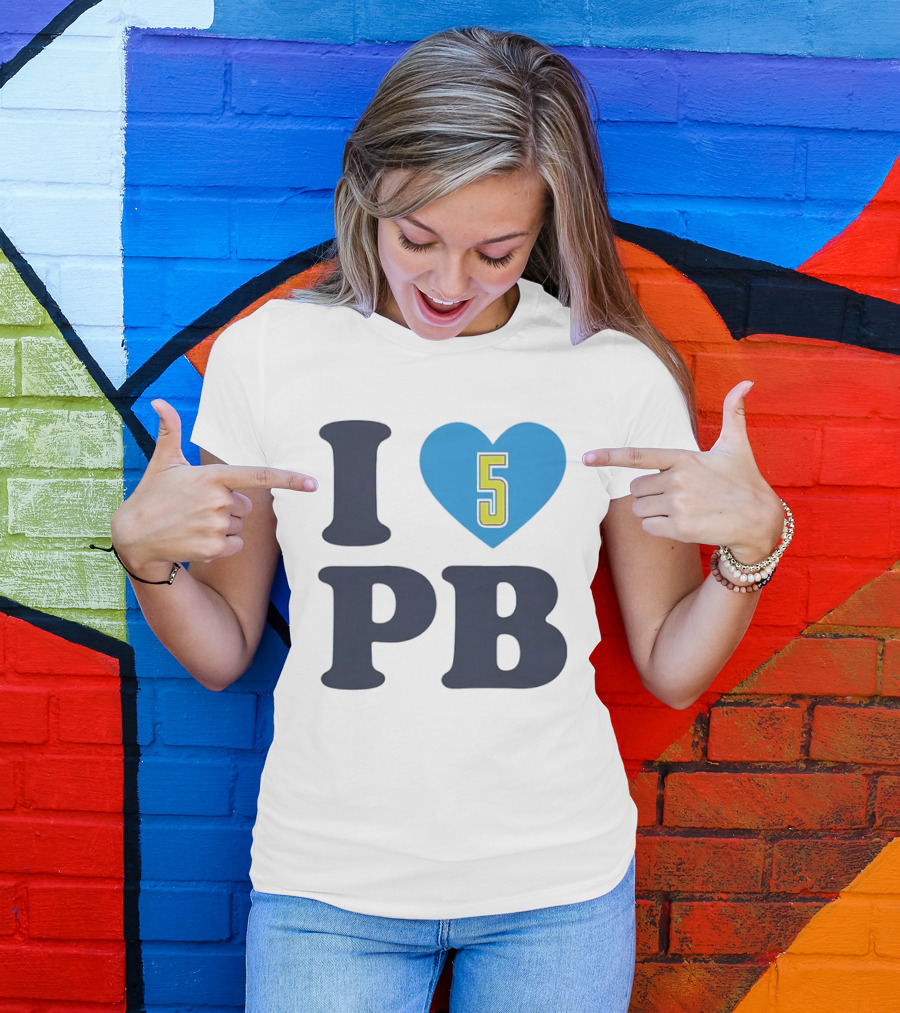 I Love Heart 5 PB Sports T-Shirt