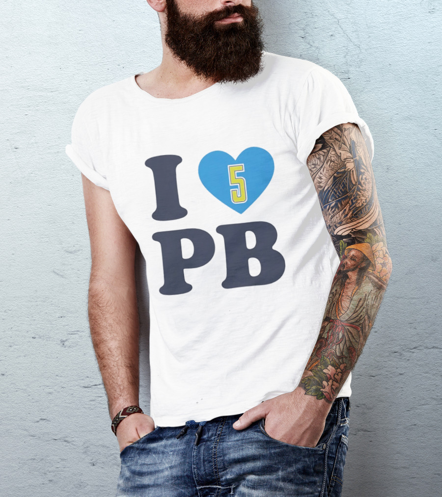 I Love Heart 5 PB Sports T-Shirt