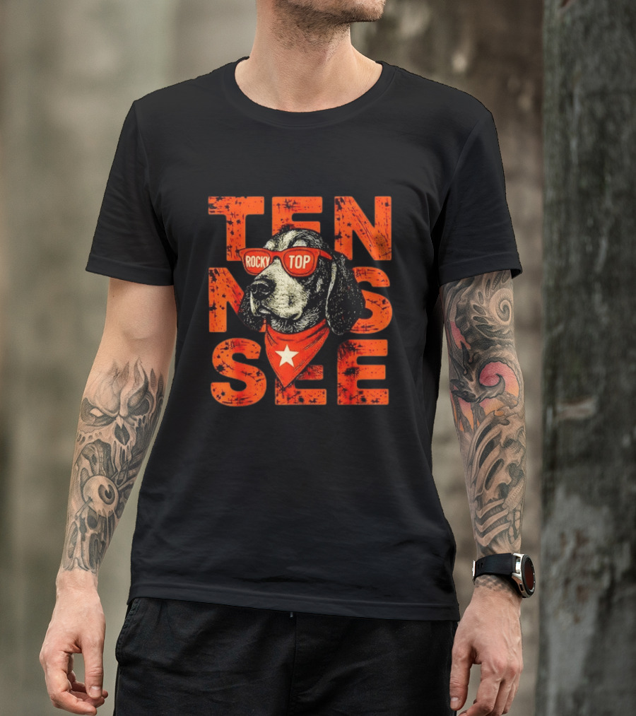 Tennessee Rocky Top Dog Vintage College Football T-Shirt