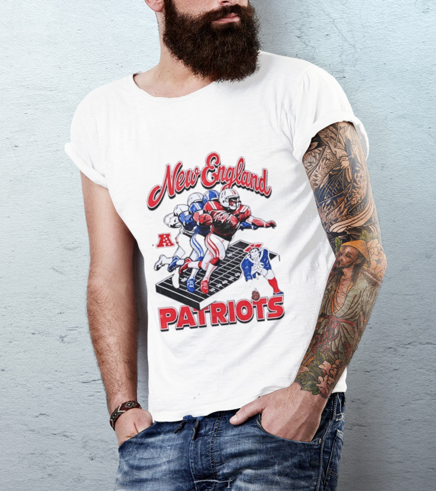 New England Patriots Football Player Action AFC T-Shirt