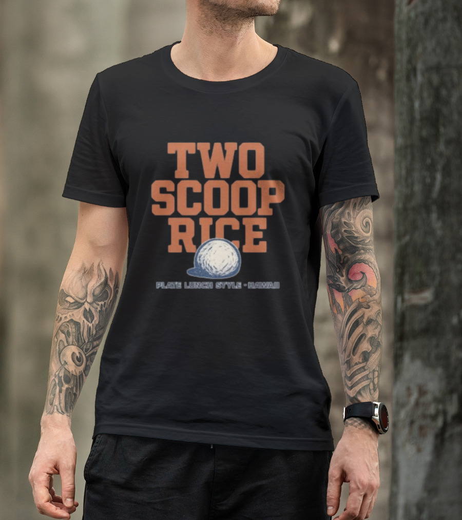 Kahana Store Two Scoop Rice Plate Lunch Style Hawaii T-Shirt