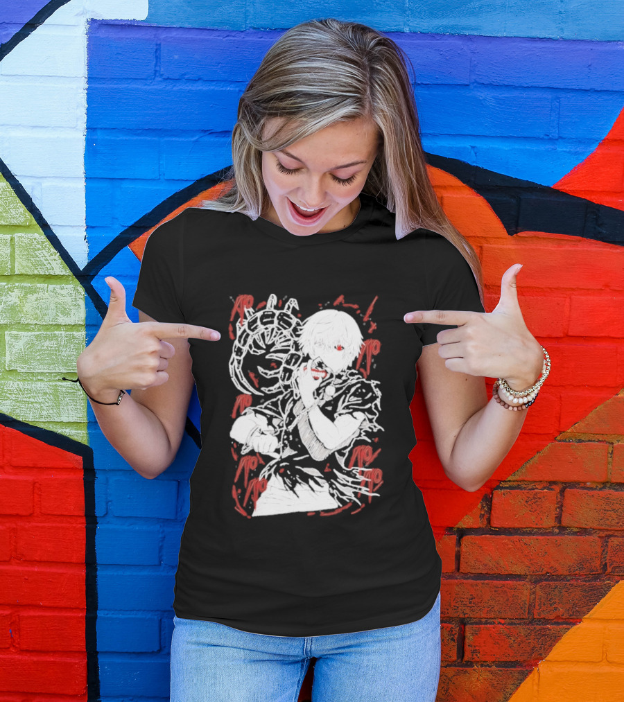 Tokyo Ghoul Kaneki Ken Red Kagune Anime Streetwear T-Shirt