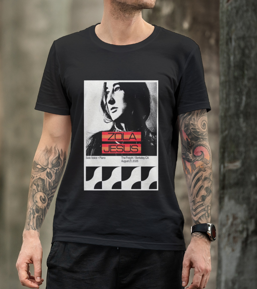 Zola Jesus Solo Voice Piano The Freight Berkeley CA August 21 2026 T-Shirt