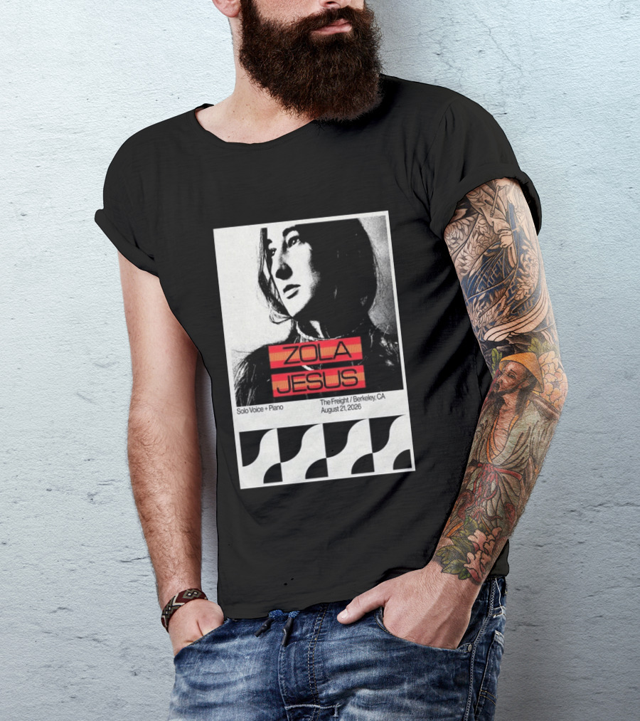 Zola Jesus Solo Voice Piano The Freight Berkeley CA August 21 2026 T-Shirt