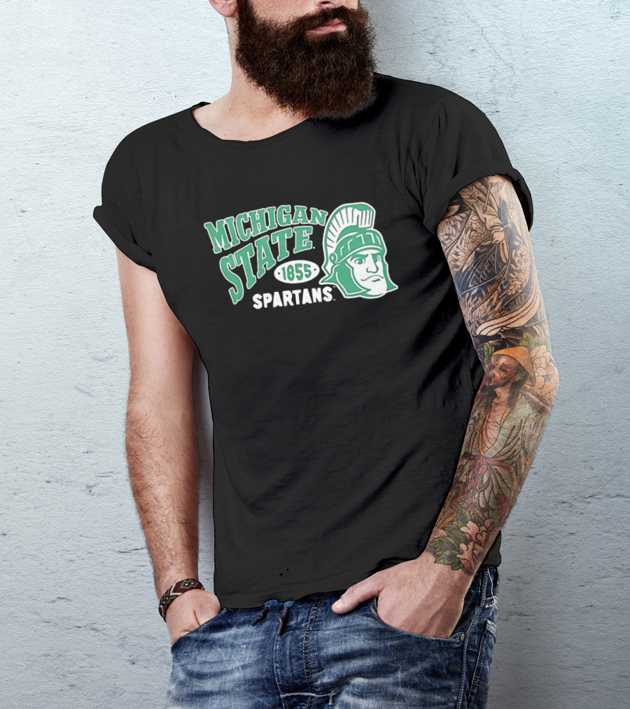 Michigan State Spartans 1855 NCAA College Sports MSU T-Shirt