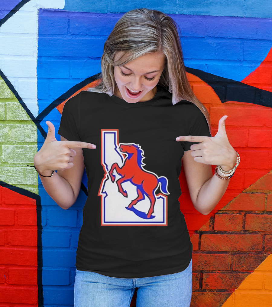 Boise State Broncos Idaho State Horse T-Shirt