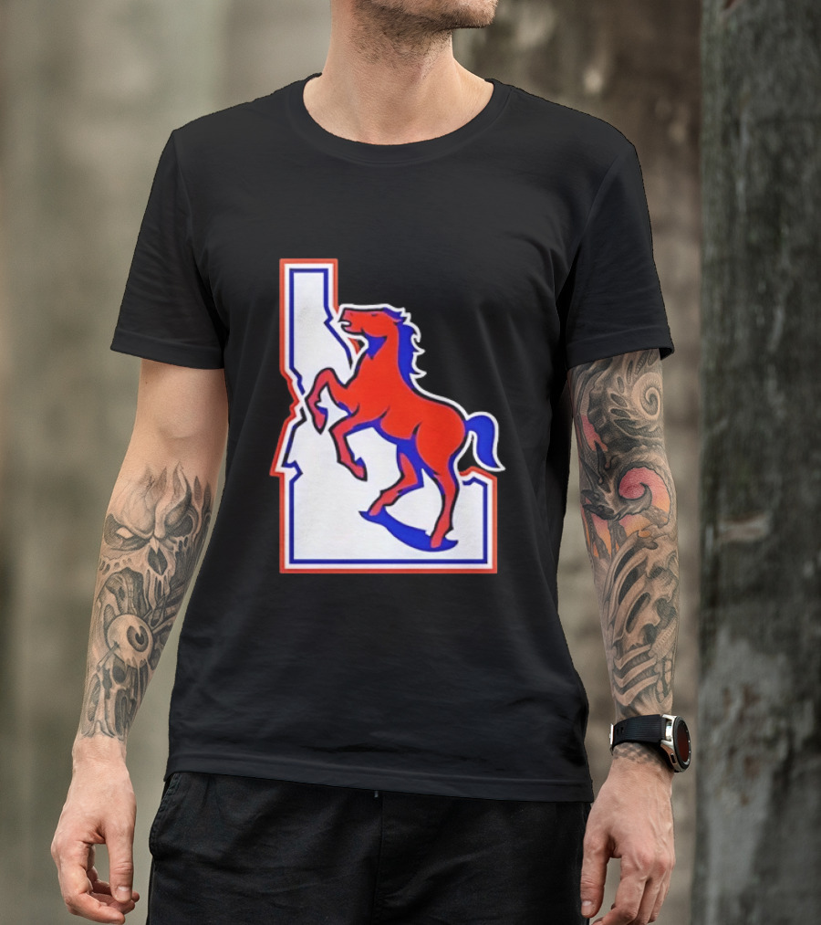 Boise State Broncos Idaho State Horse T-Shirt