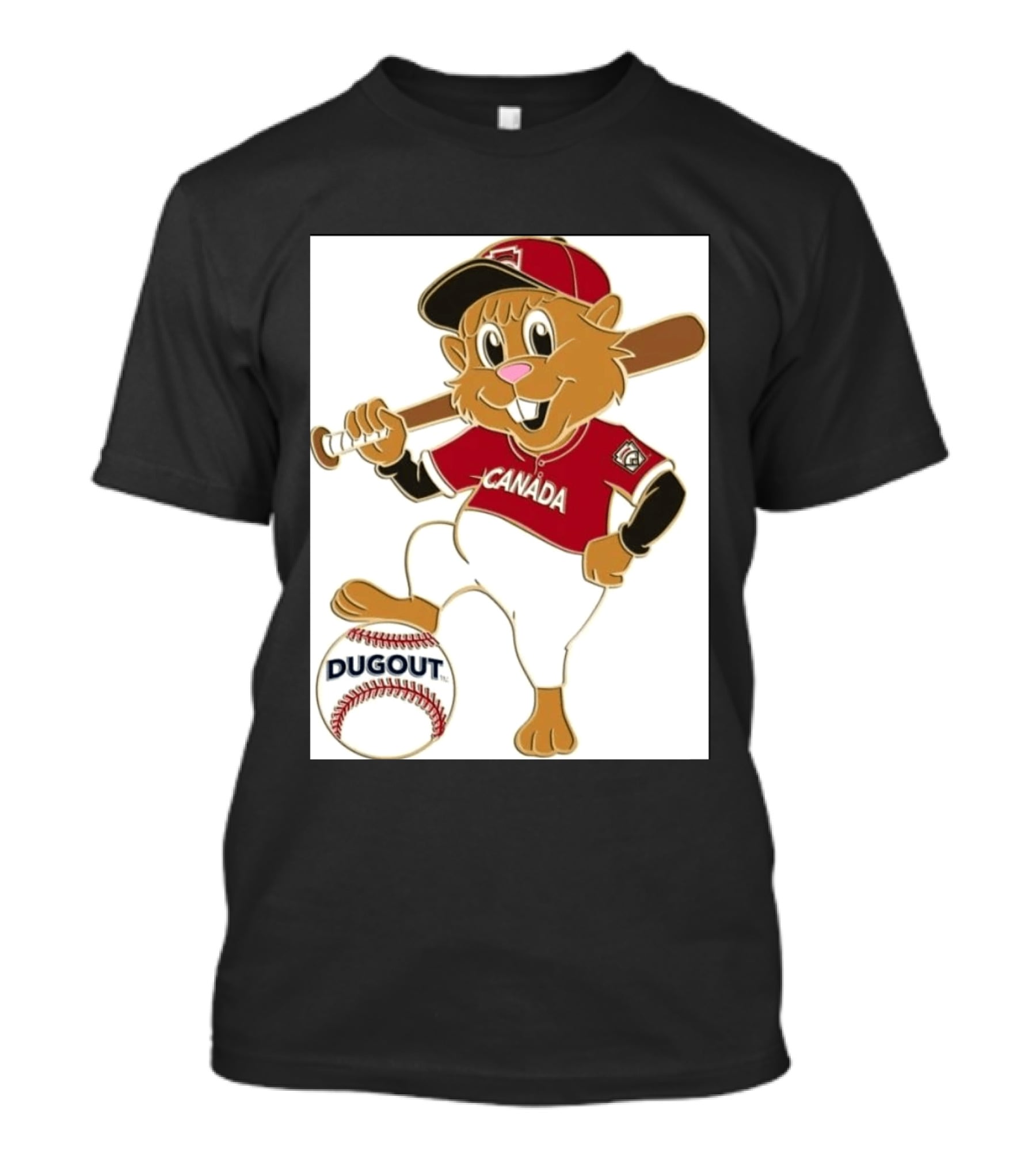 Canada Little League Beaver Baseball Dugout Pin T-Shirt