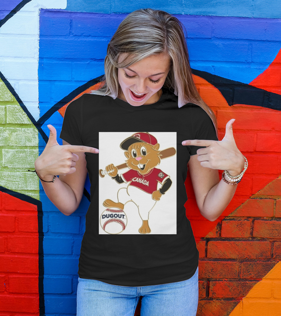 Canada Little League Beaver Baseball Dugout Pin T-Shirt