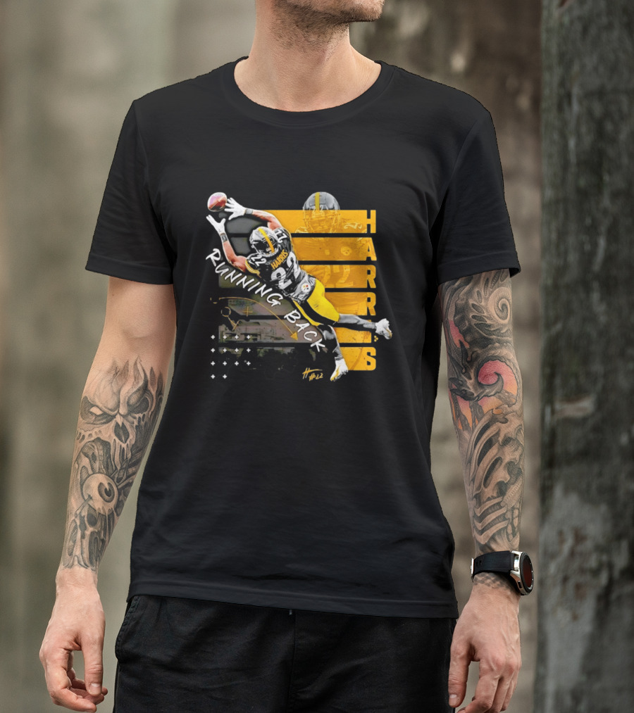 Najee Harris 22 Pittsburgh Running Back Steelers Football T-Shirt