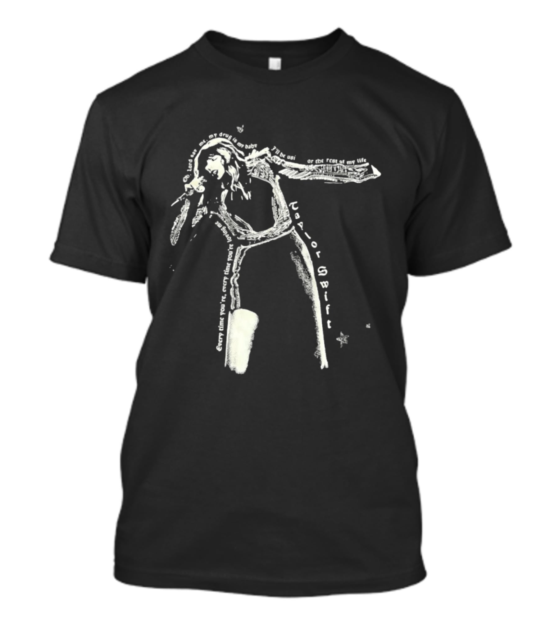 Save Me My Drug Is My Baby Lyric Taylor Swift Stars T-Shirt