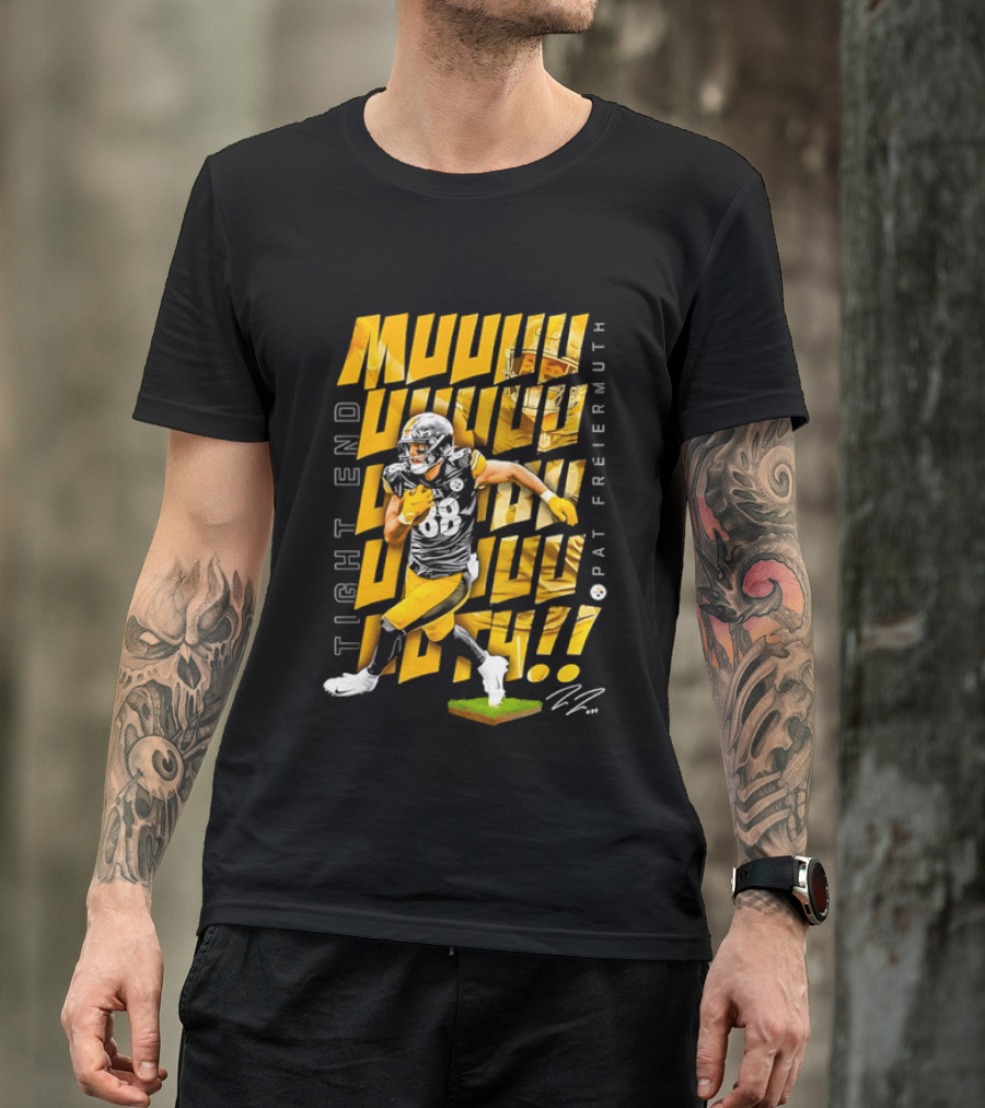Pat Freiermuth Pittsburgh Steelers Muuuuuuth Tight End T-Shirt