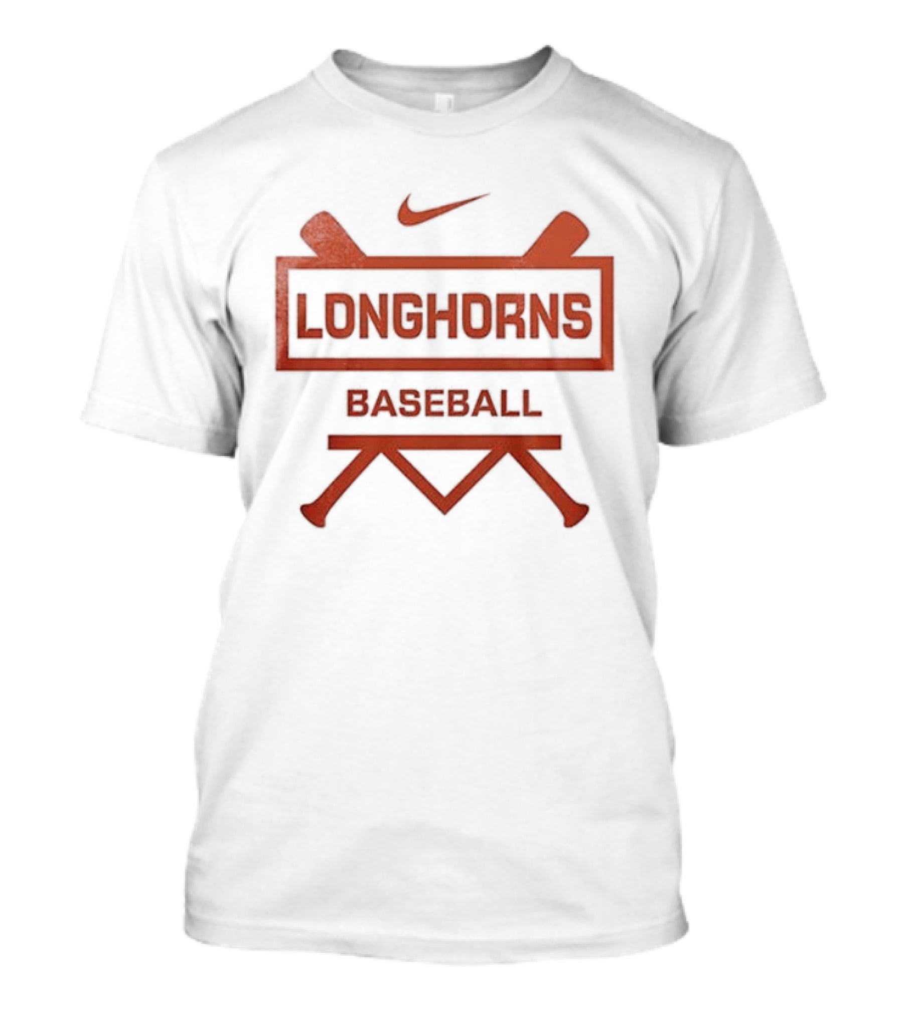 Longhorns Baseball Nike Logo Let's Go T-Shirt