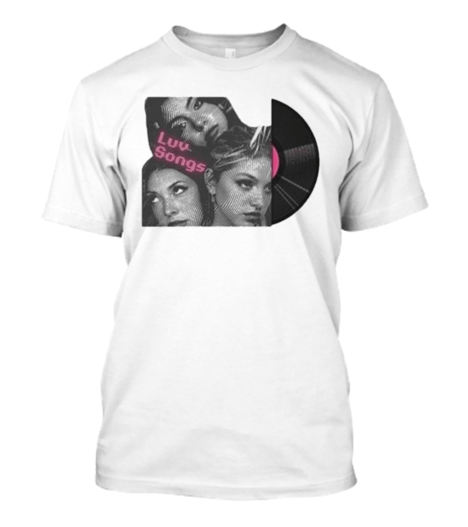 Triple Charm Vinyl Record Luv Songs T-Shirt