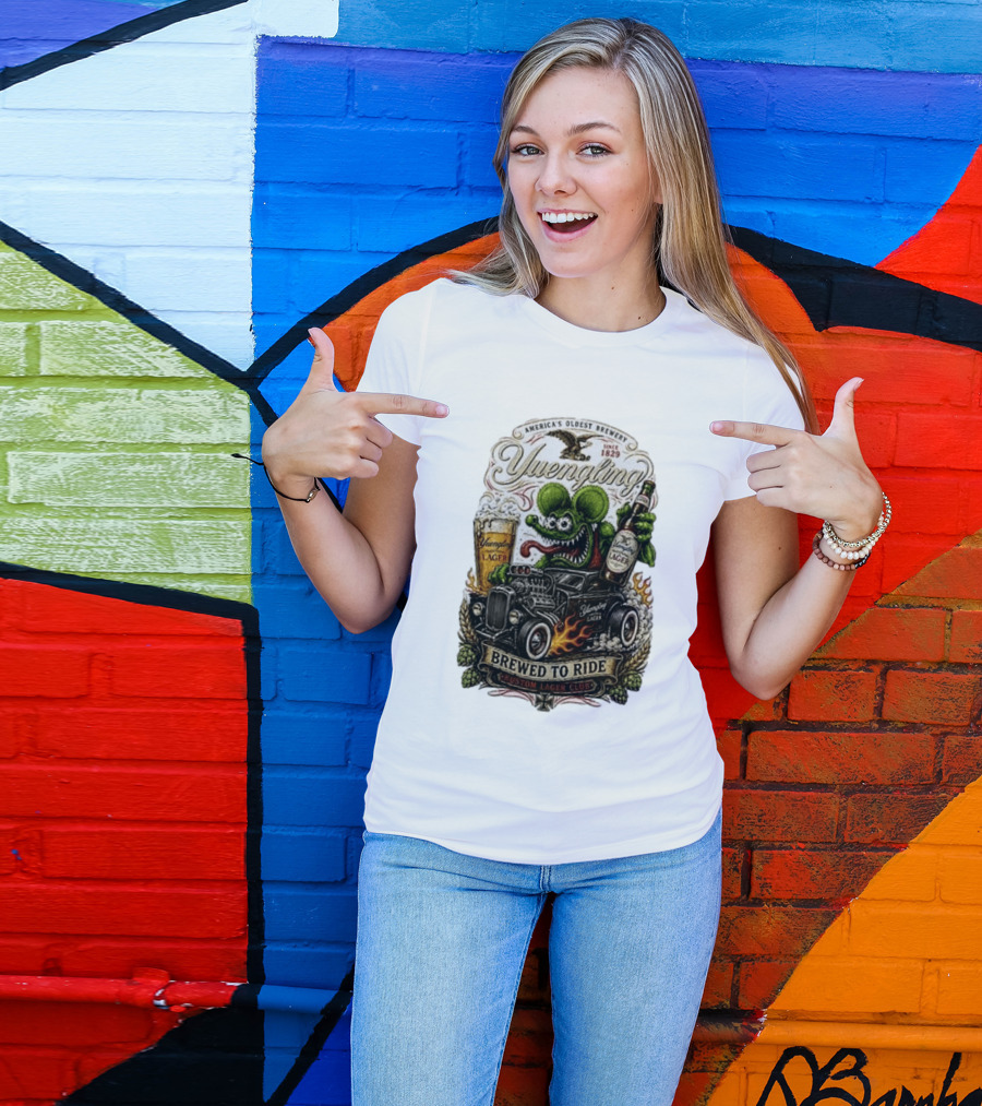 Yuengling Rat Fink Brewed To Ride Kustom Lager Club America's Oldest Brewery Since 1829 T-Shirt