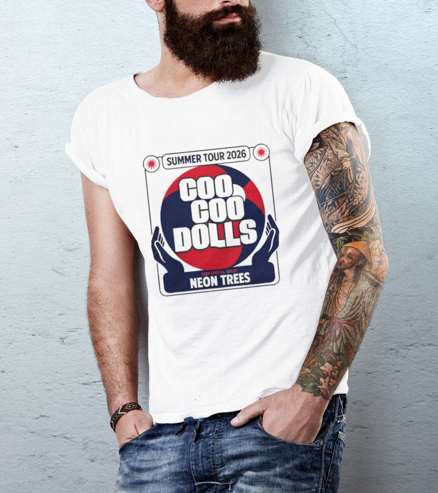 Coo Coo Dolls Summer Tour 2026 Featuring Neon Trees Concert Event T-Shirt