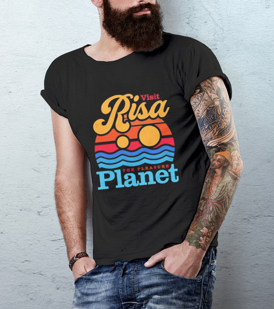 Visit Risa The Pleasure Planet Sci Fi Space Travel Adventure T-Shirt