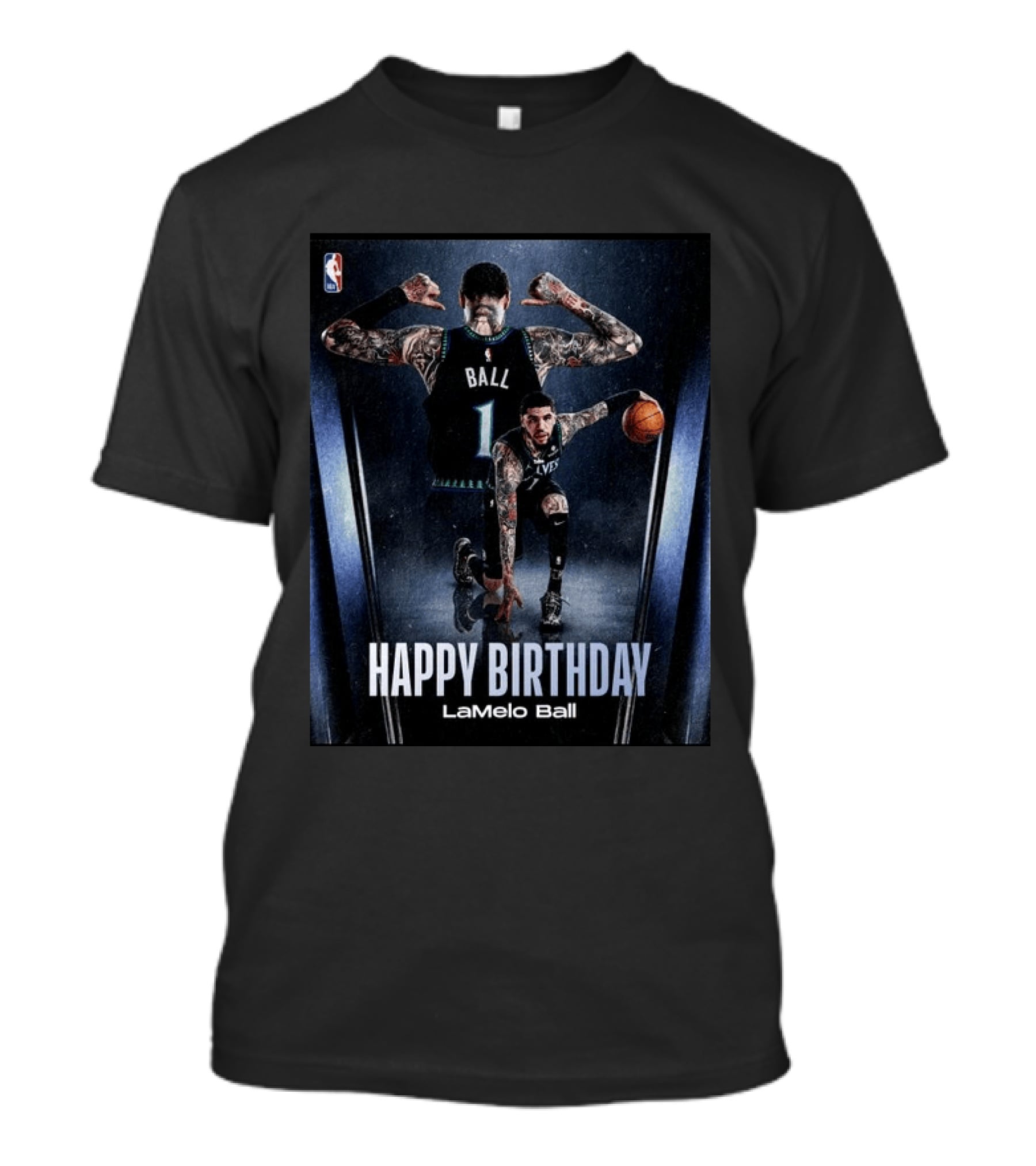 LaMelo Ball Happy Birthday Celebration With NBA Team Jersey T-Shirt