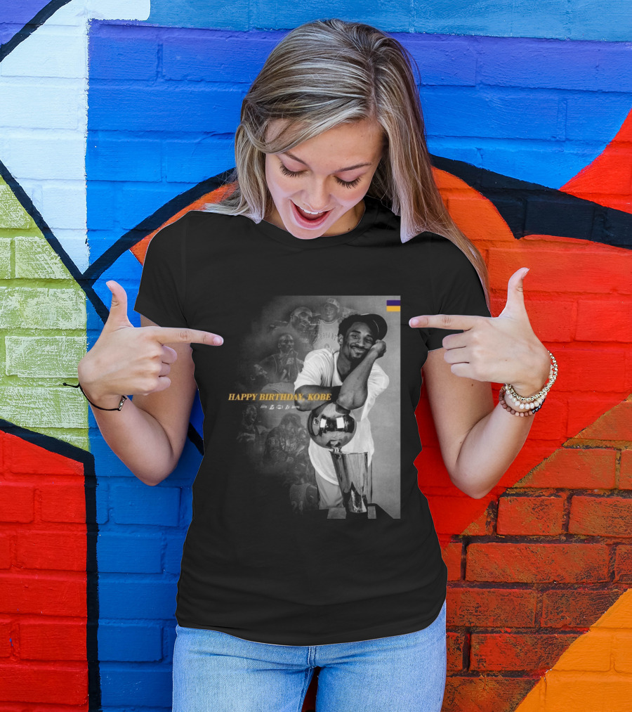 Legend Laker Happy Birthday Kobe Iconic Moments And Achievements T-Shirt